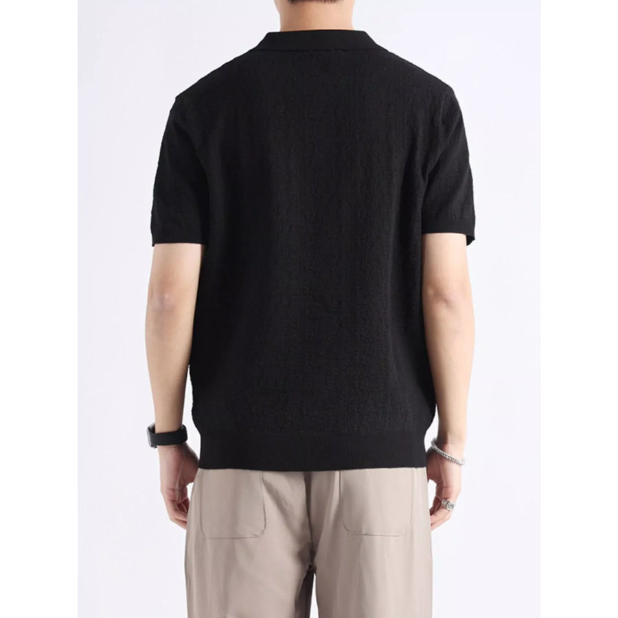 Men’s Plus Size Button Detail Short Sleeve Polo Apparel and Accessories
