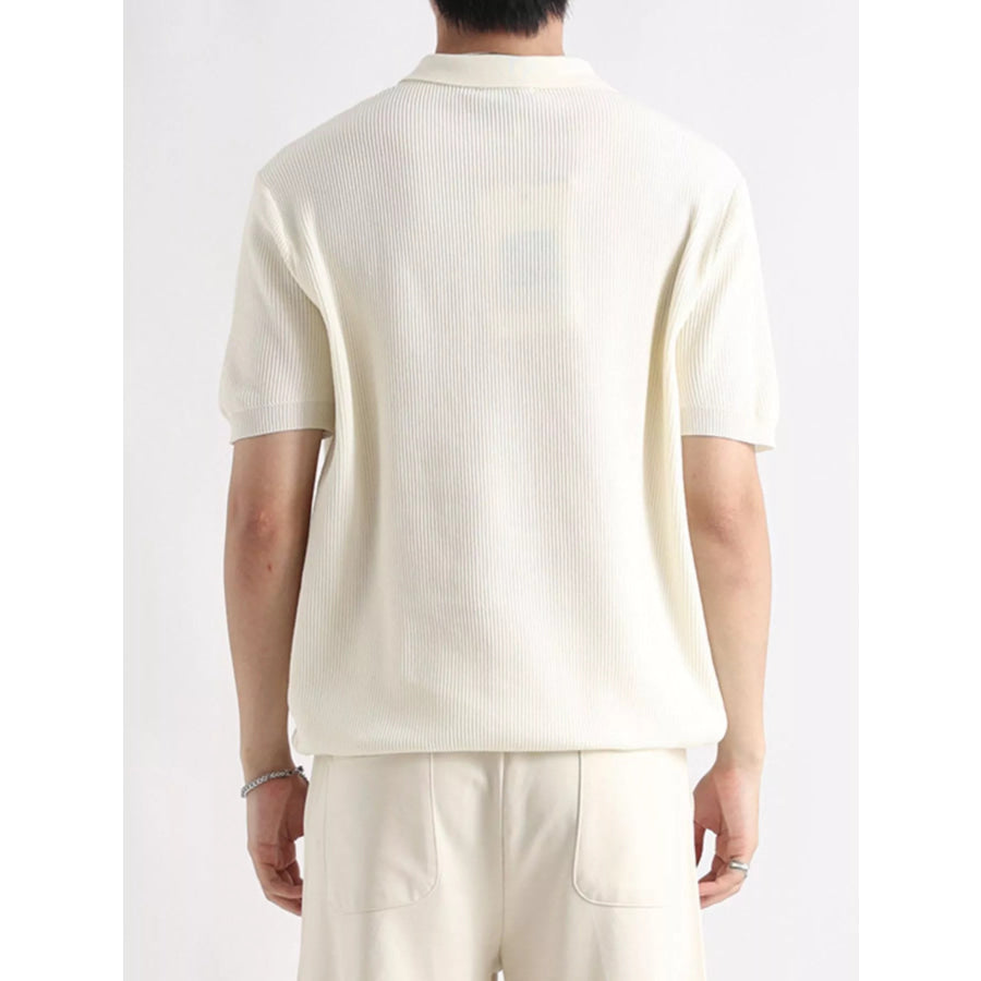 Men’s Plus Size Button Detail Short Sleeve Polo Apparel and Accessories