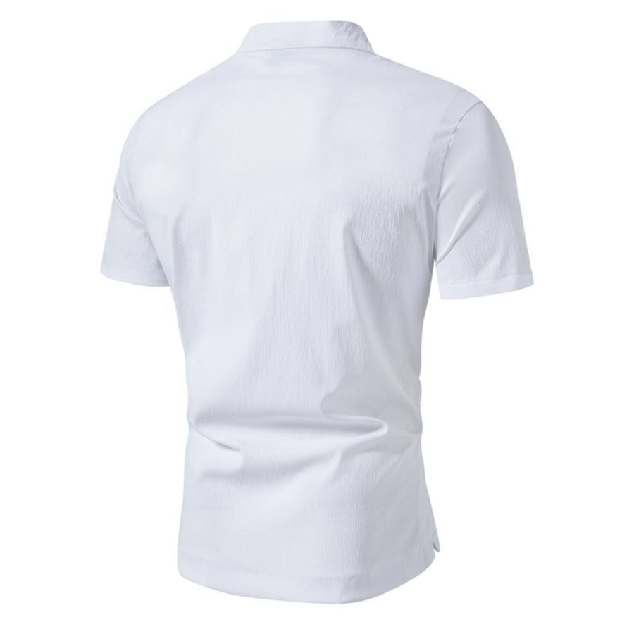 Men’s Plus Size Button Detail Short Sleeve Shirt Apparel and Accessories