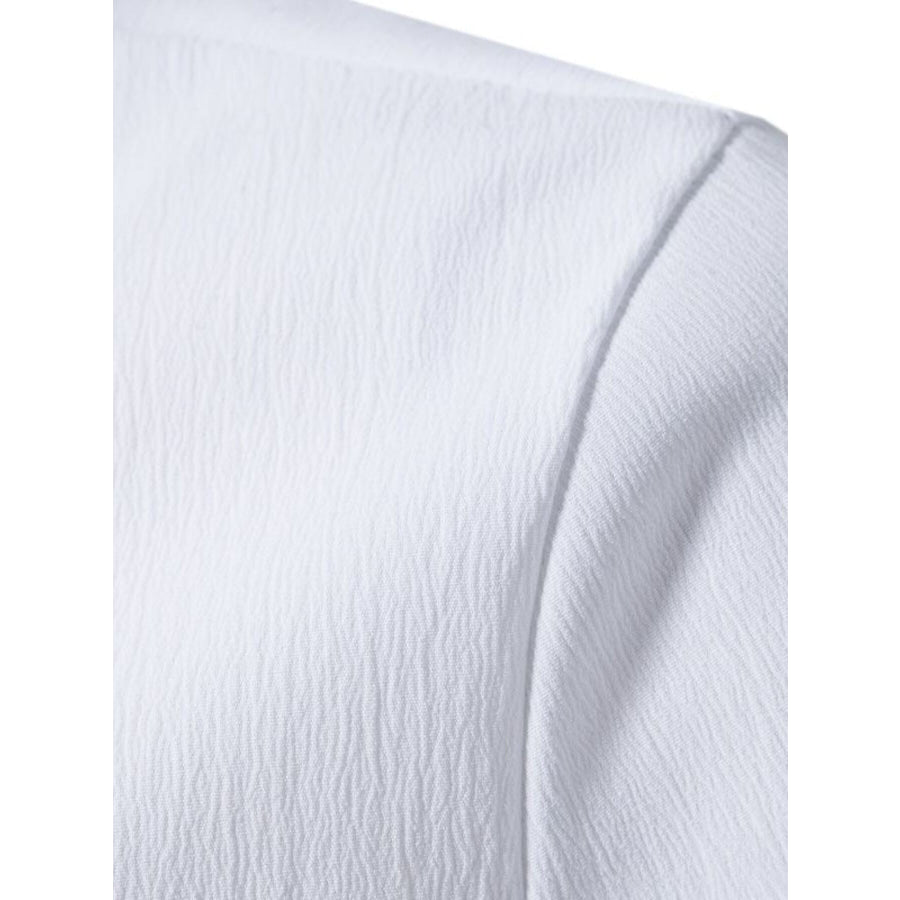 Men’s Plus Size Button Detail Short Sleeve Shirt Apparel and Accessories