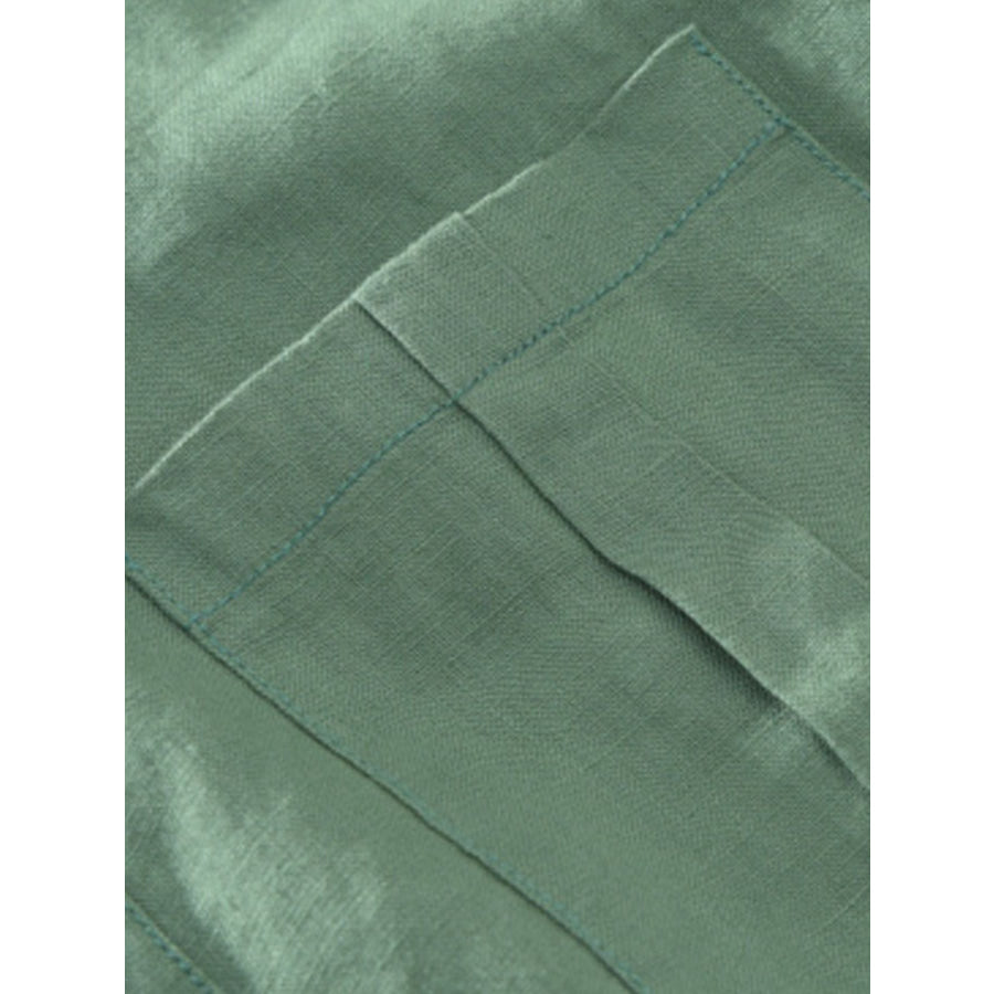 Men’s Plus Size Button Detail Short Sleeve Shirt Apparel and Accessories