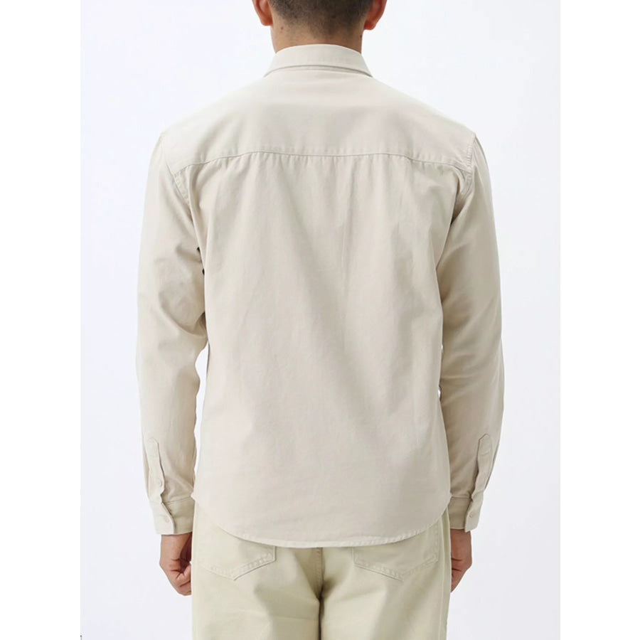 Men’s Plus Size Button Up Long Sleeve Shirt Apparel and Accessories