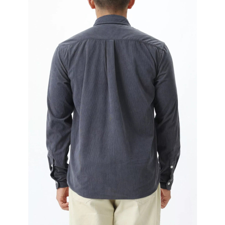Men’s Plus Size Button Up Long Sleeve Shirt Apparel and Accessories