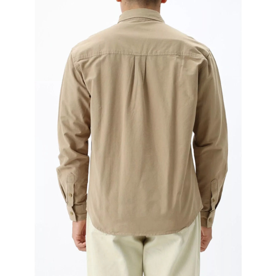 Men’s Plus Size Button Up Long Sleeve Shirt Apparel and Accessories
