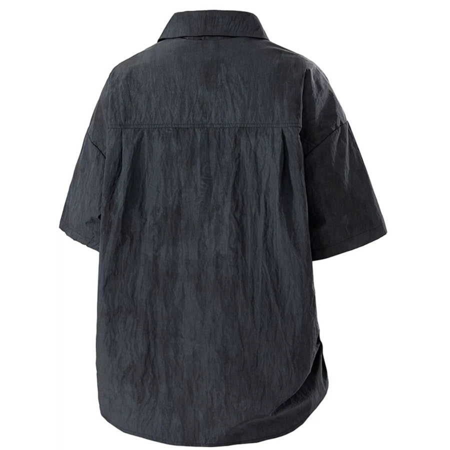 Men’s Plus Size Button Up Short Sleeve Shirt Apparel and Accessories