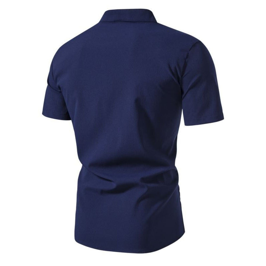 Men’s Plus Size Button Up Short Sleeve Shirt Apparel and Accessories