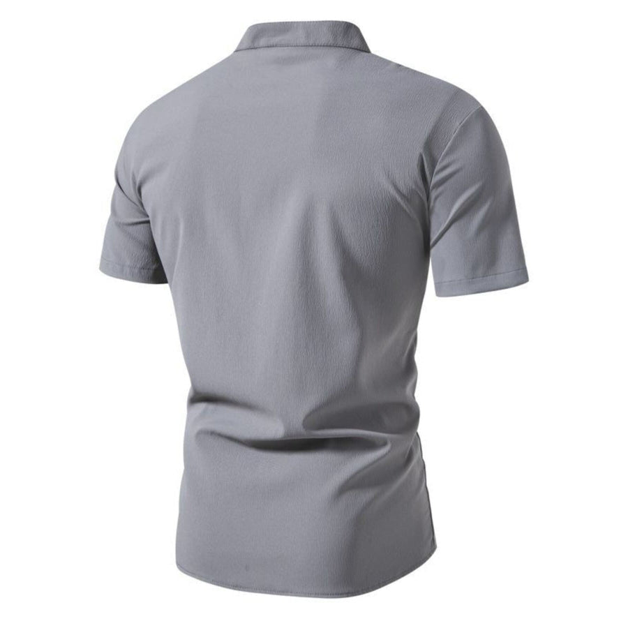Men’s Plus Size Button Up Short Sleeve Shirt Apparel and Accessories