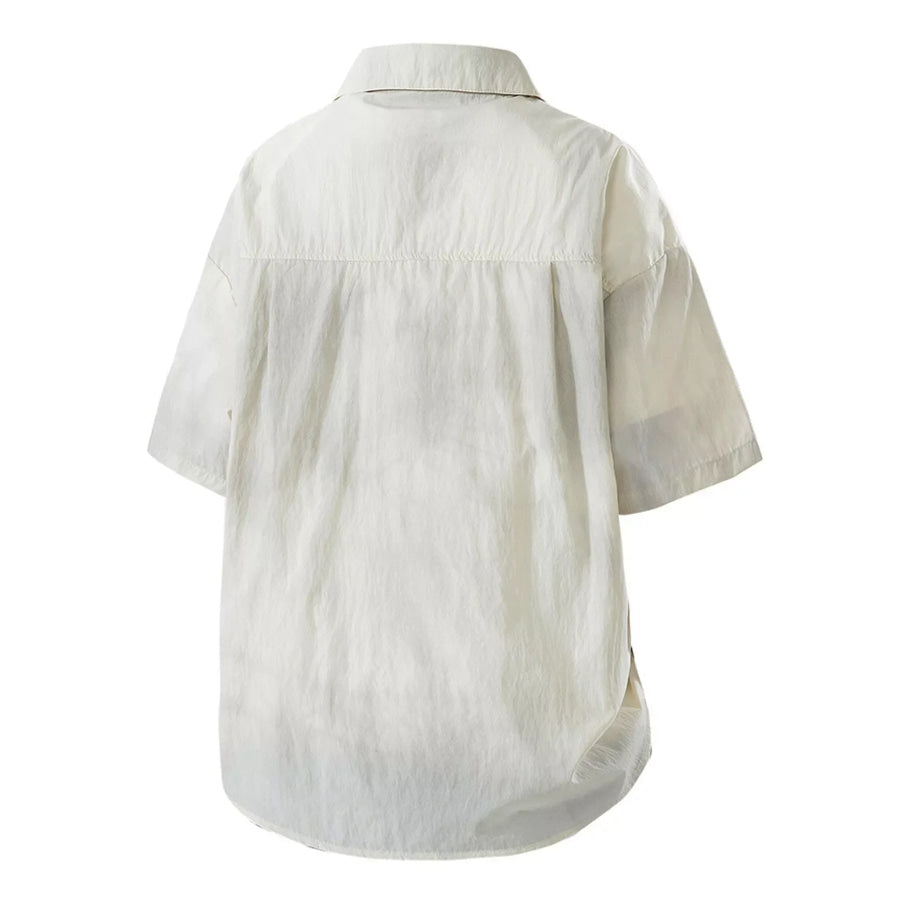 Men’s Plus Size Button Up Short Sleeve Shirt Apparel and Accessories
