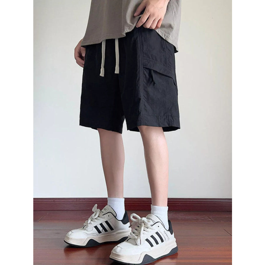 Men’s Plus Size Cargo Shorts with Drawstring Apparel and Accessories