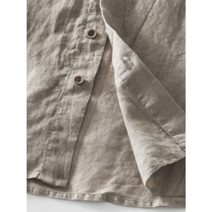 Men’s Plus Size Casual Button Up Short Sleeve Shirt Apparel and Accessories