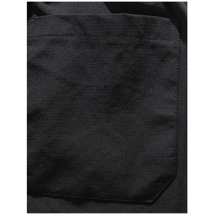 Men’s Plus Size Casual Cargo Capris with Drawstring Waist Apparel and Accessories