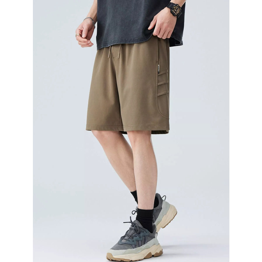 Men’s Plus Size Casual Cargo Shorts with Drawstring Apparel and Accessories