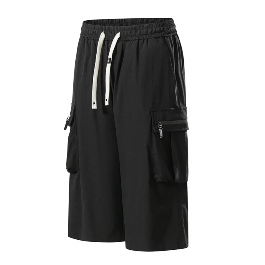 Men’s Plus Size Casual Cargo Shorts with Zipper Pockets Apparel and Accessories