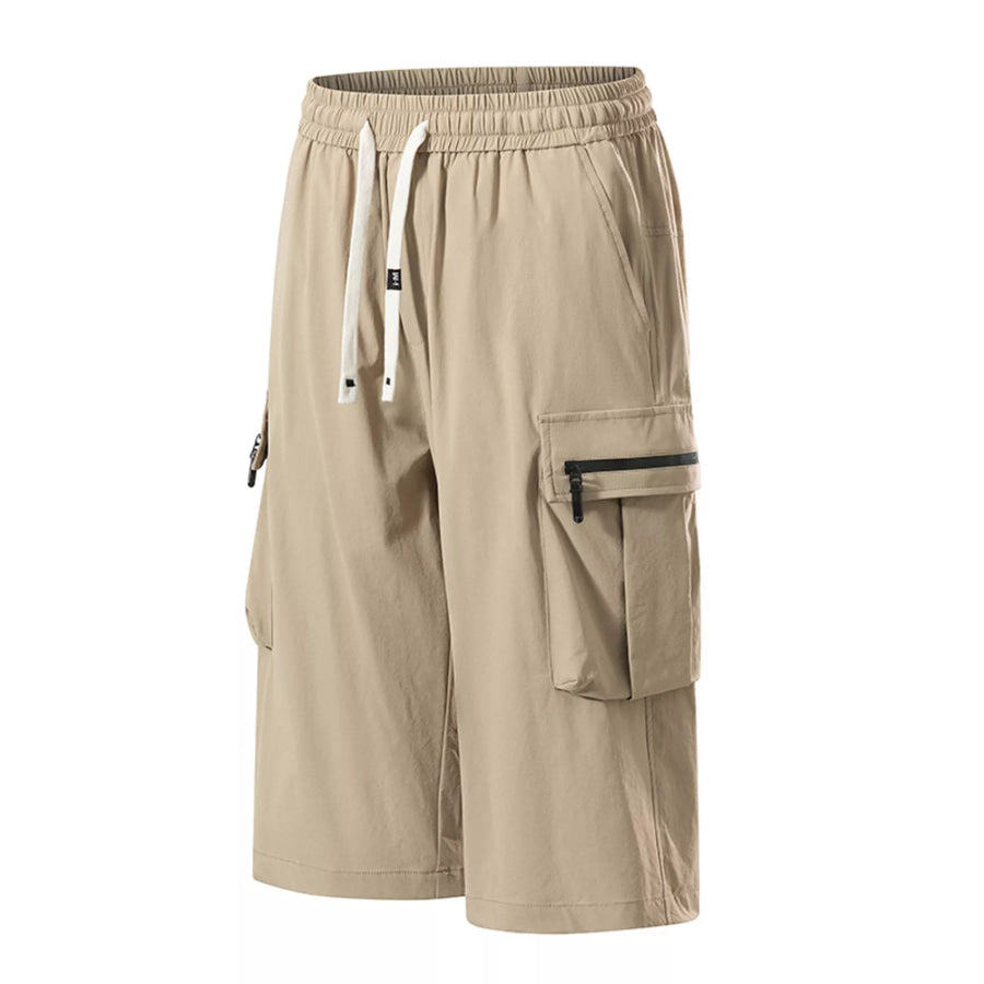 Men’s Plus Size Casual Cargo Shorts with Zipper Pockets Apparel and Accessories