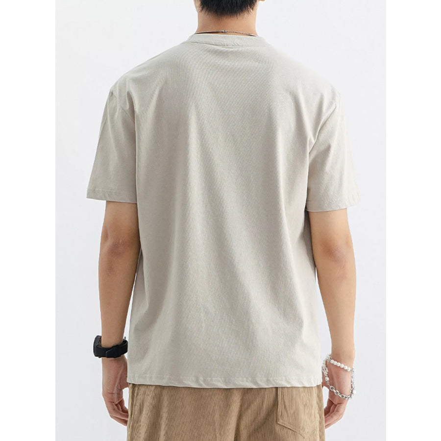 Men’s Plus Size Casual Crew Neck T-Shirt Apparel and Accessories