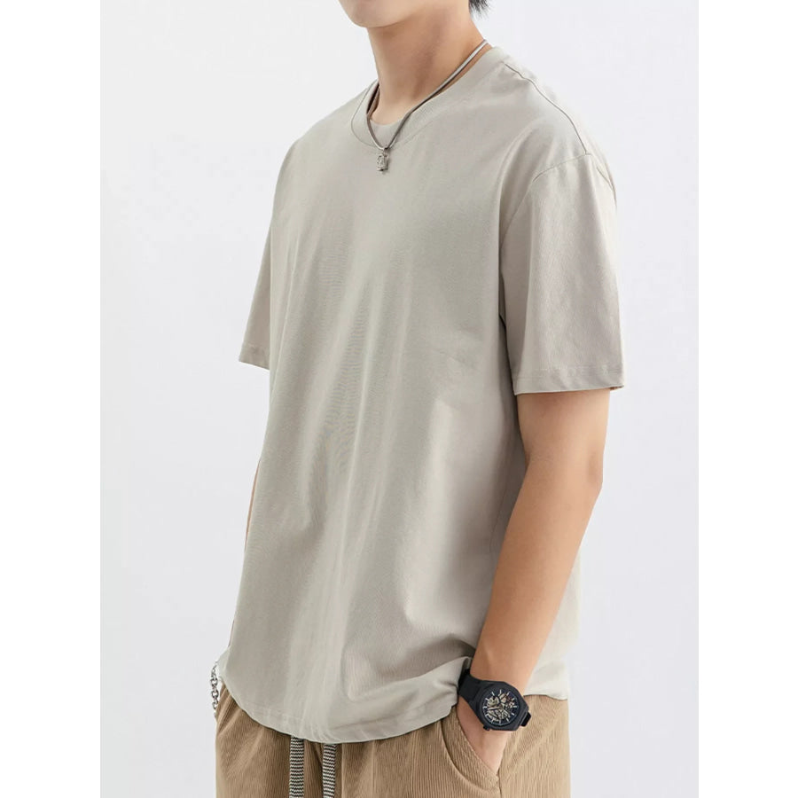 Men’s Plus Size Casual Crew Neck T-Shirt Apparel and Accessories