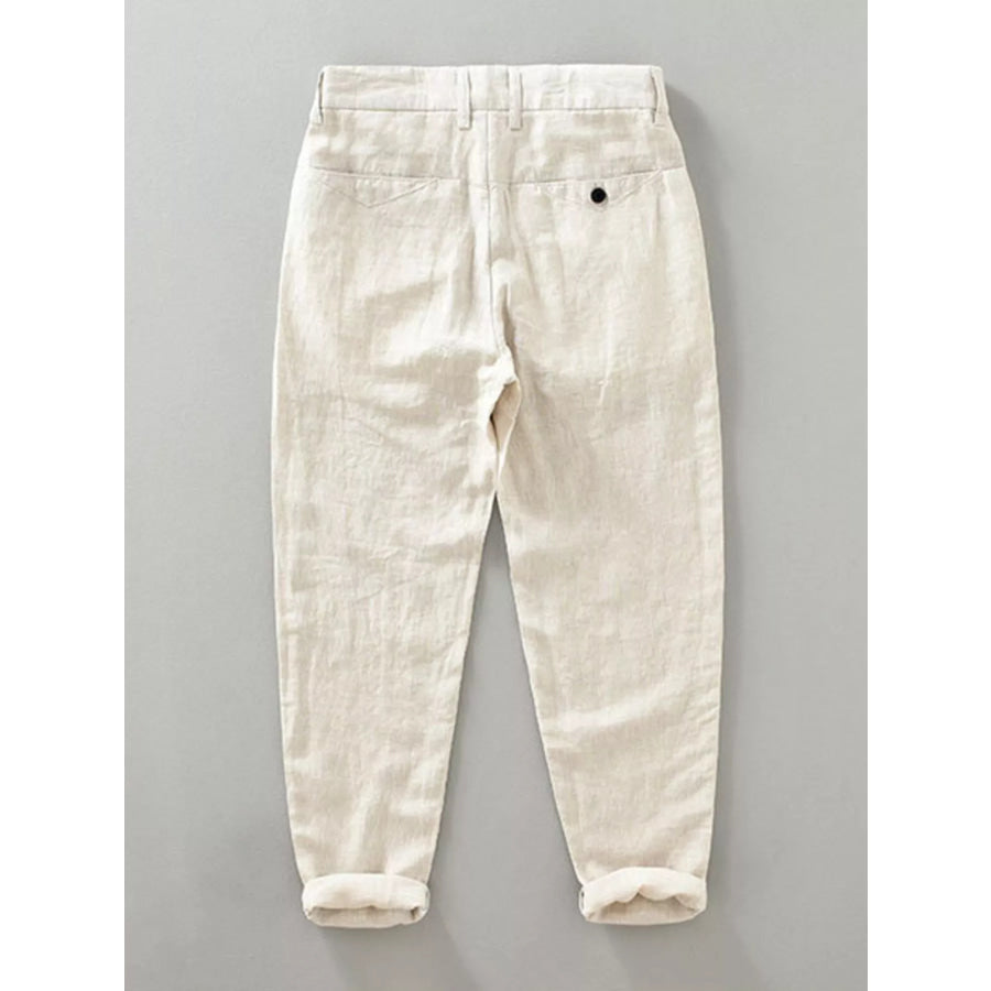 Men’s Plus Size Casual Cropped Pants Apparel and Accessories