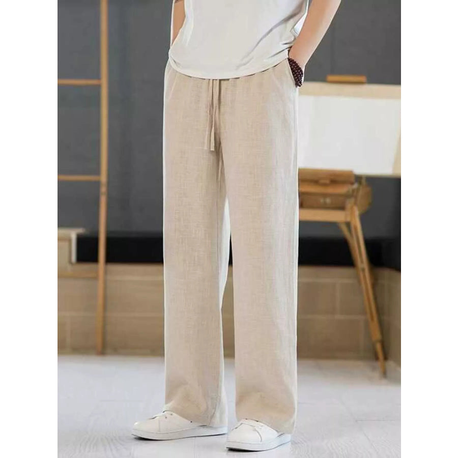 Men’s Plus Size Casual Drawstring Pants Apparel and Accessories