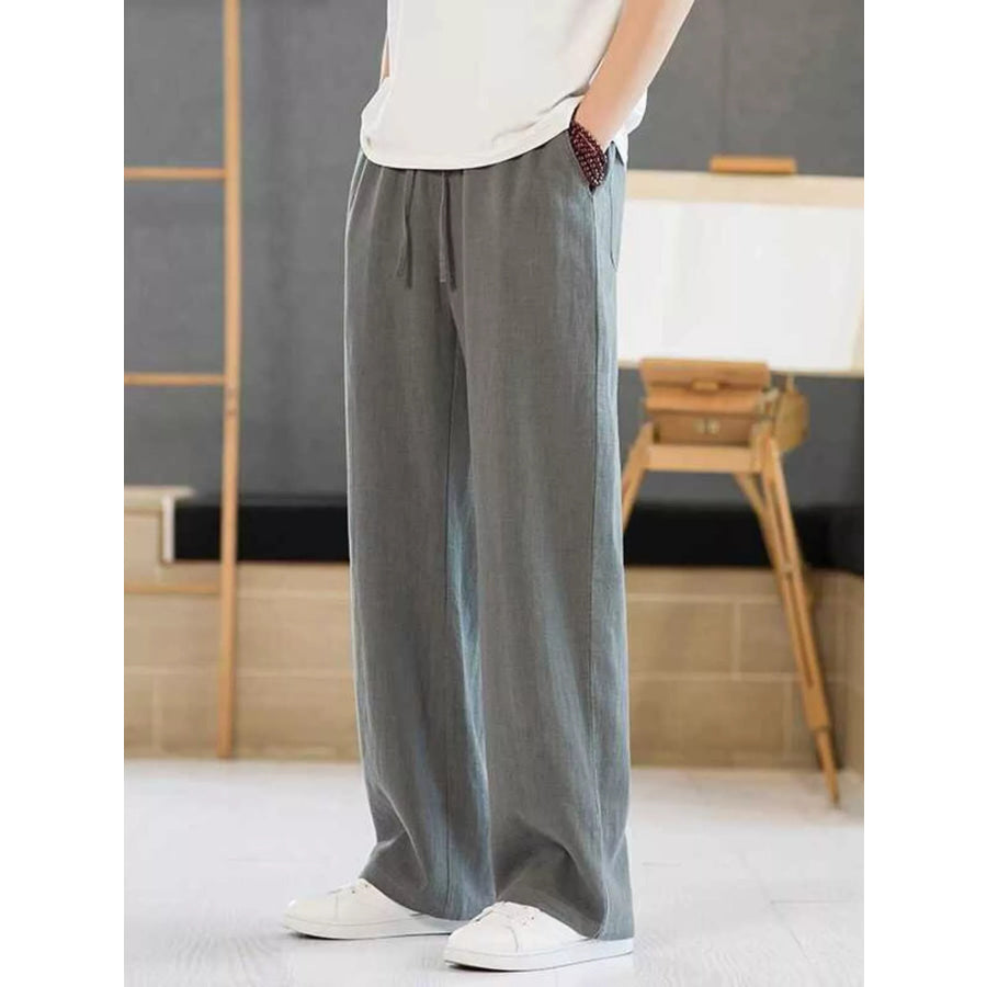 Men’s Plus Size Casual Drawstring Pants Apparel and Accessories
