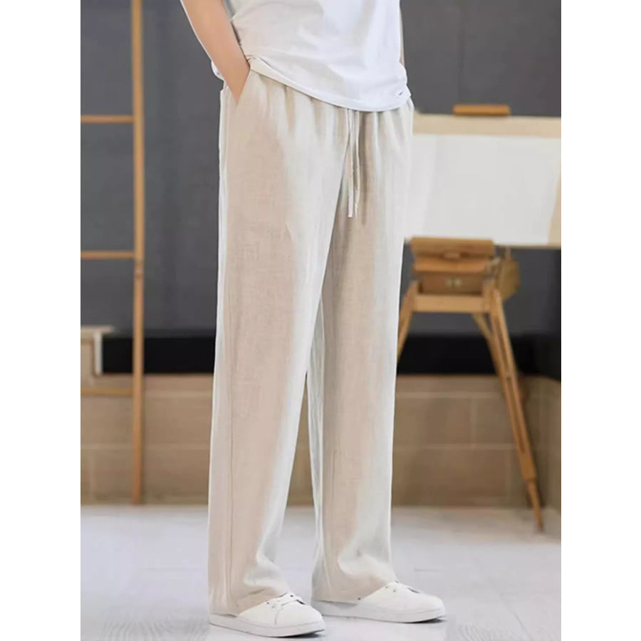 Men’s Plus Size Casual Drawstring Pants Apparel and Accessories
