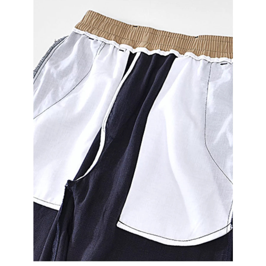 Men’s Plus Size Casual Elastic Waist Drawstring Pants Apparel and Accessories