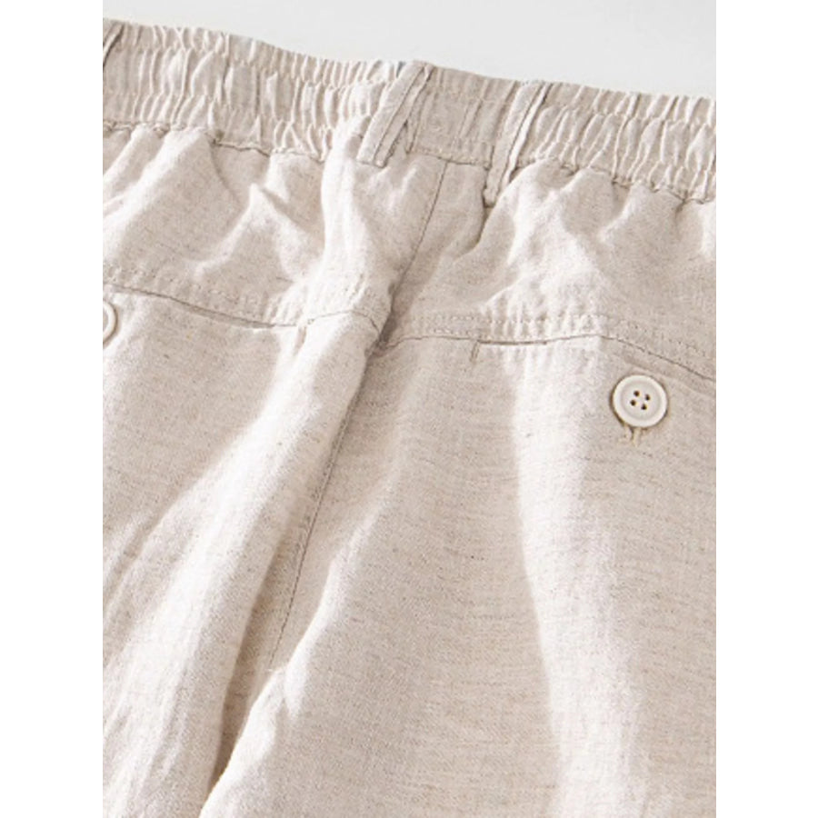 Men’s Plus Size Casual Elastic Waist Drawstring Pants Apparel and Accessories