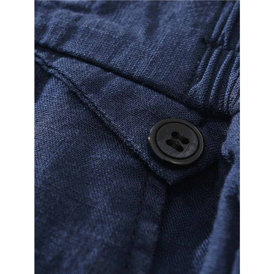 Men’s Plus Size Casual Elastic Waist Pants Apparel and Accessories