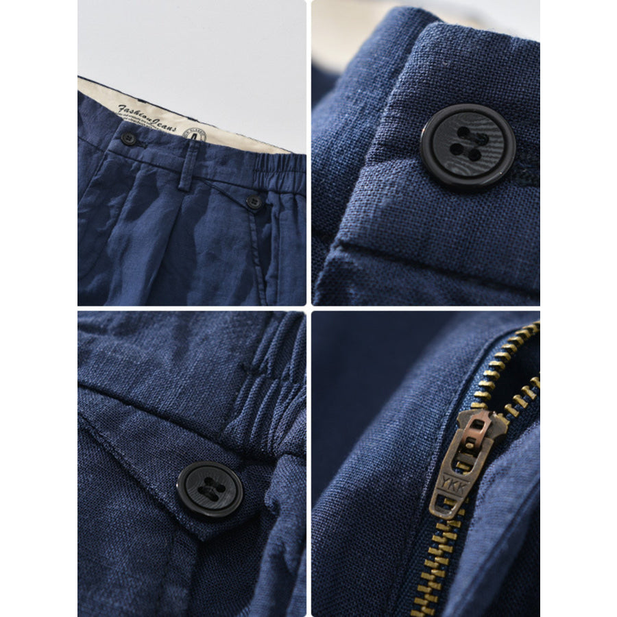 Men’s Plus Size Casual Elastic Waist Pants Apparel and Accessories