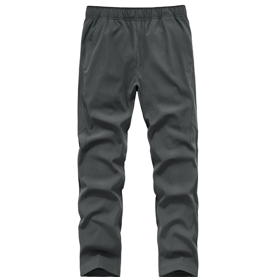 Men’s Plus Size Casual Elastic Waist Pants Grey / M Apparel and Accessories