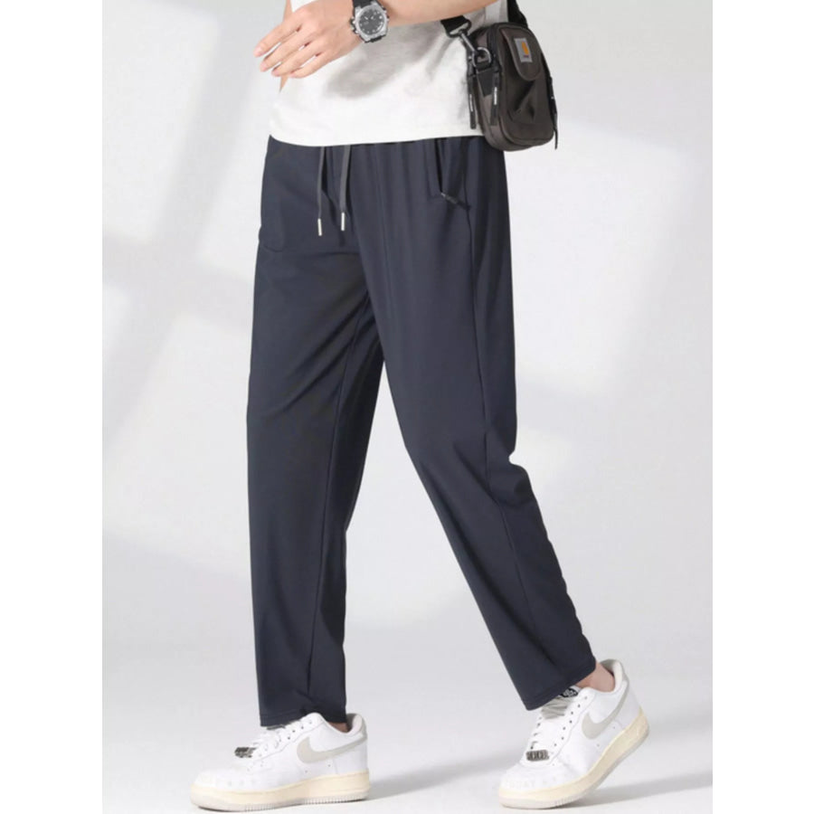 Men’s Plus Size Casual Lightweight Quick-Dry Pants Dark Gray / M Apparel and Accessories