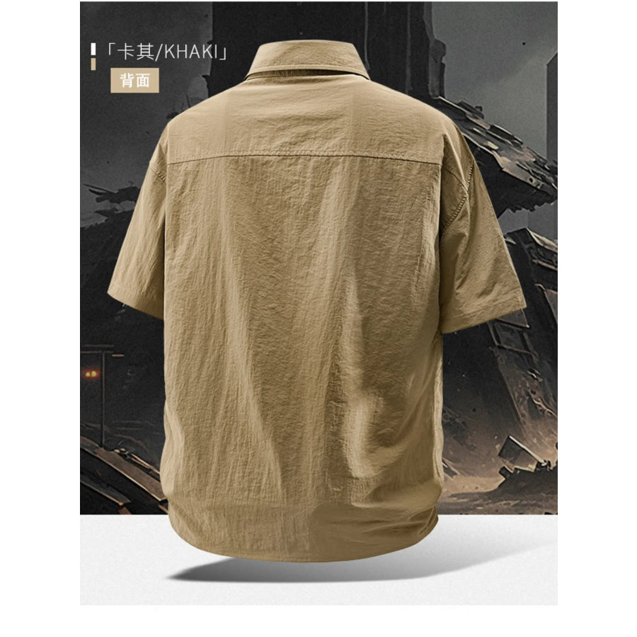 Men’s Plus Size Casual Lightweight Short Sleeve Shirt Apparel and Accessories