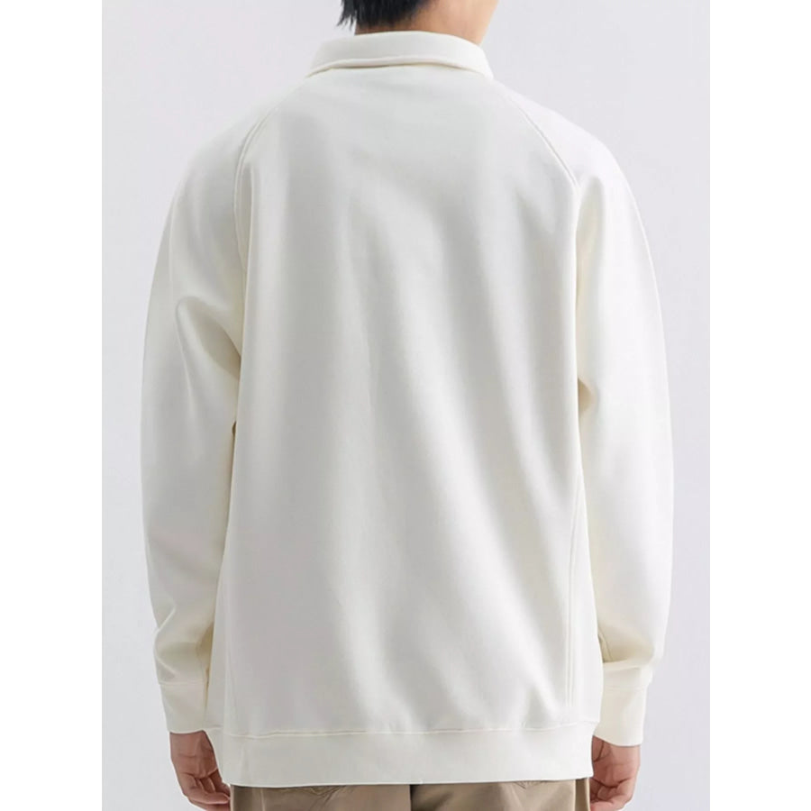 Men’s Plus Size Casual Long Sleeve Polo Apparel and Accessories