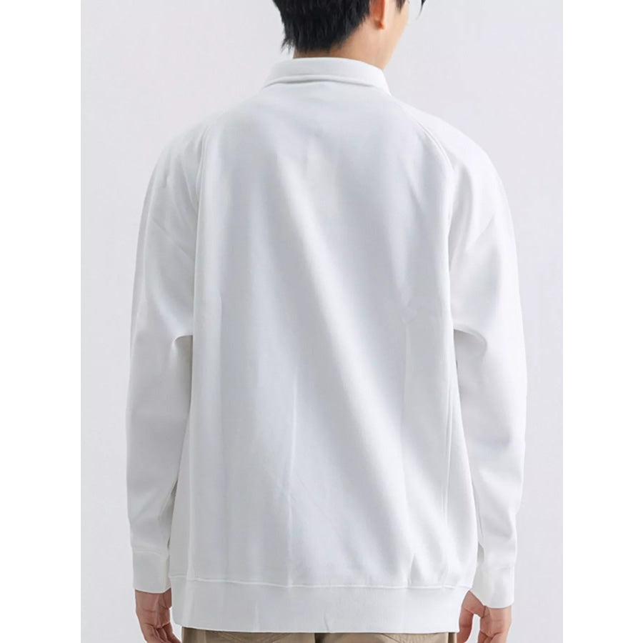 Men’s Plus Size Casual Long Sleeve Polo Apparel and Accessories