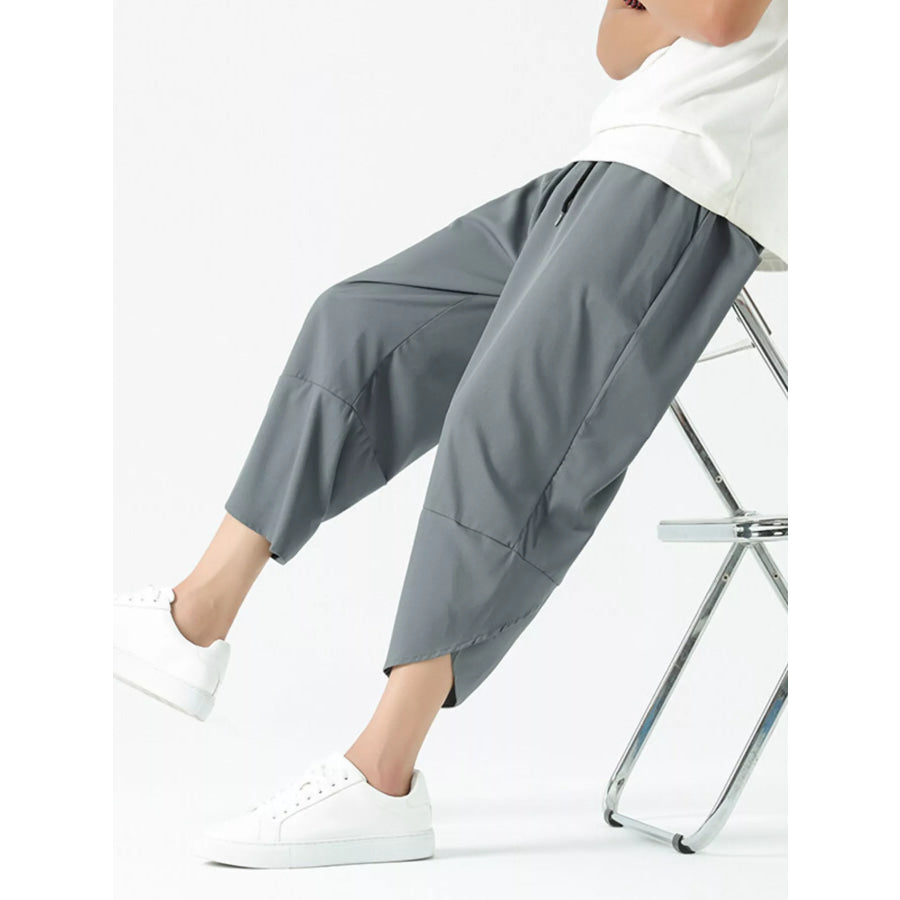 Men’s Plus Size Casual Loose Cropped Pants Apparel and Accessories