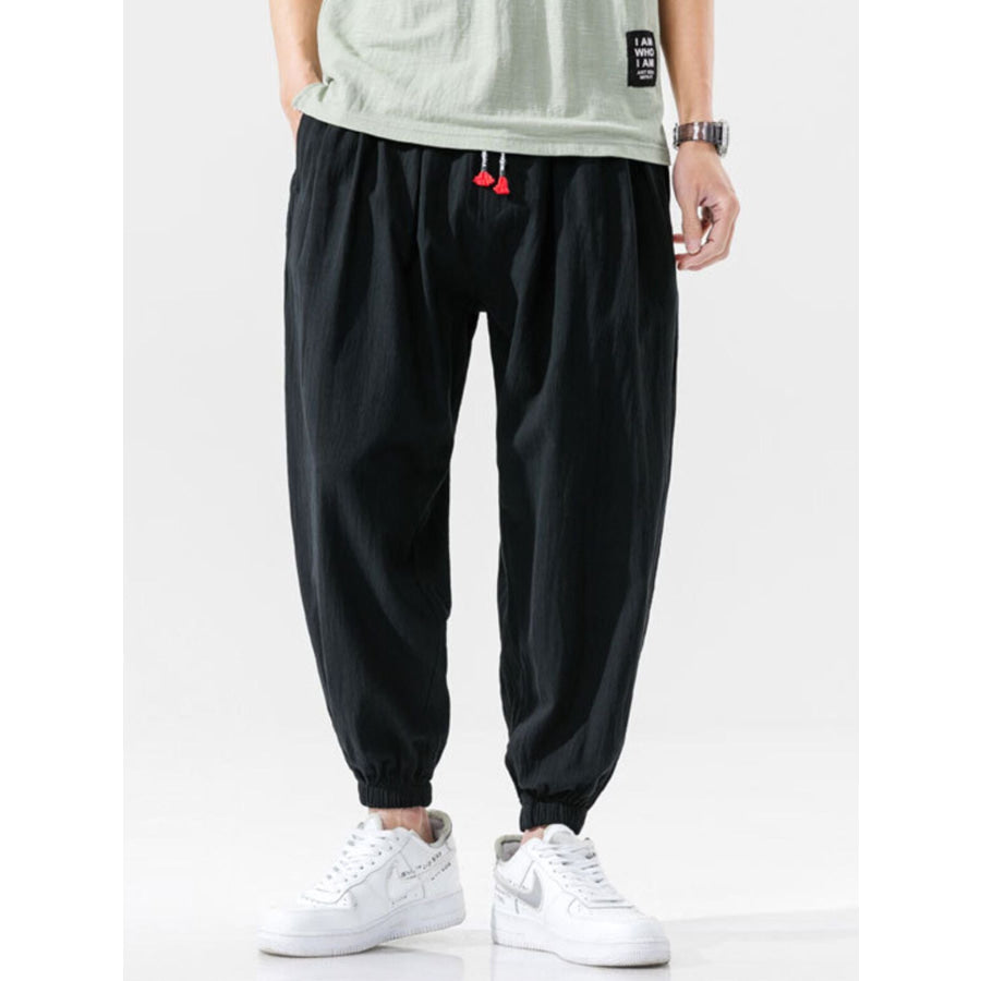 Men’s Plus Size Casual Loose Fit Drawstring Joggers Apparel and Accessories