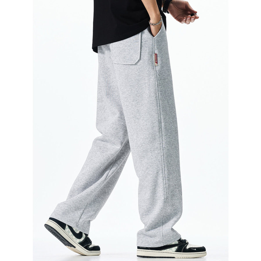 Men’s Plus Size Casual Loose-Fit Drawstring Sweatpants Apparel and Accessories