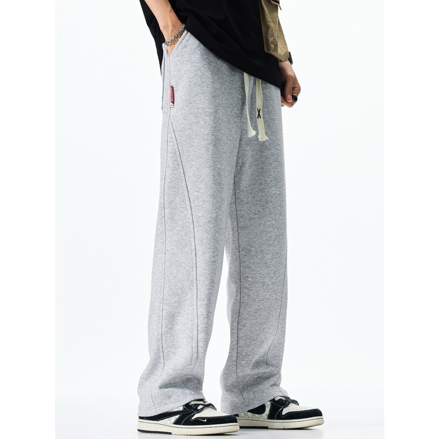Men’s Plus Size Casual Loose-Fit Drawstring Sweatpants Apparel and Accessories