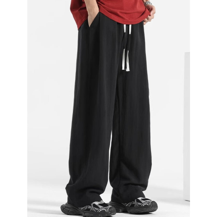 Men’s Plus Size Casual Loose Fit Pants Black / M Apparel and Accessories
