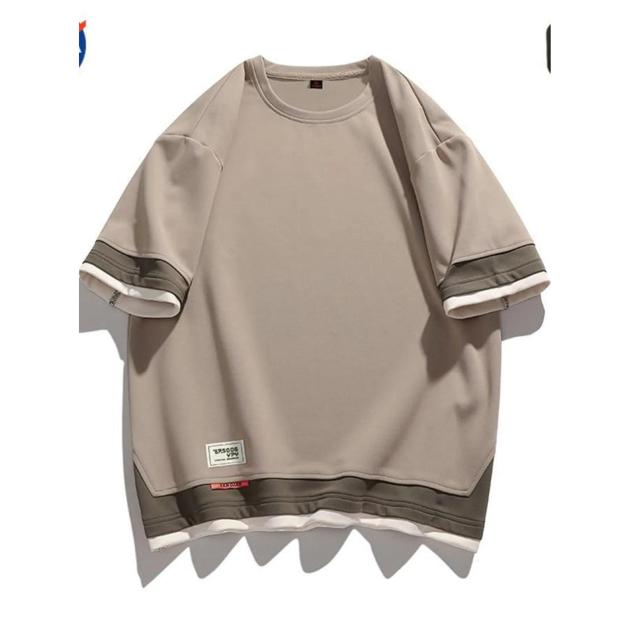 Men’s Plus Size Casual Loose Fit Short Sleeve T-Shirt Apparel and Accessories