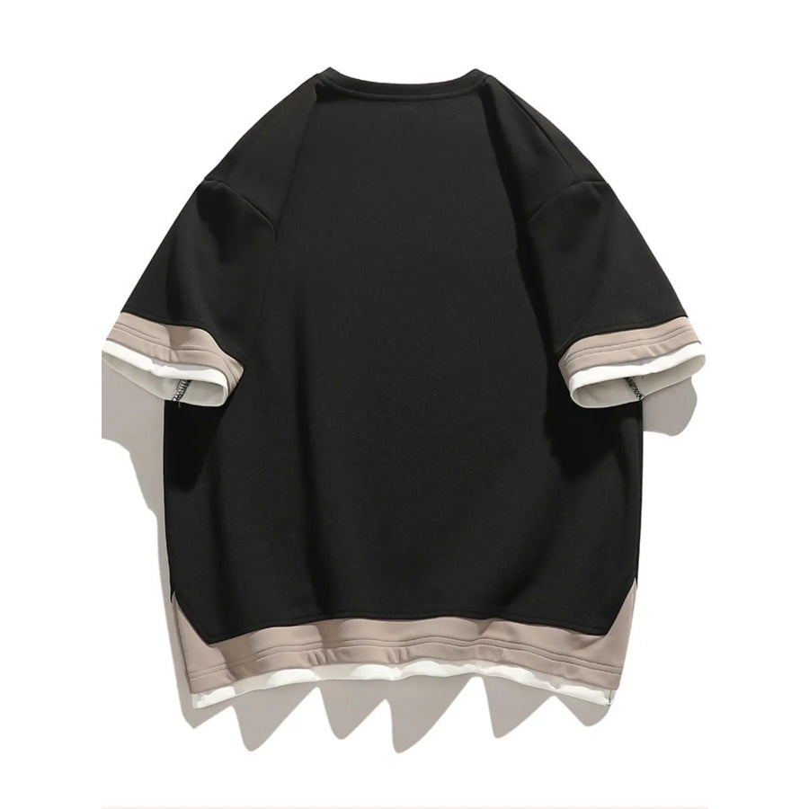 Men’s Plus Size Casual Loose Fit Short Sleeve T-Shirt Apparel and Accessories