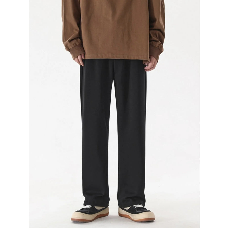 Men’s Plus Size Casual Loose-Fit Sweatpants Black / M Apparel and Accessories