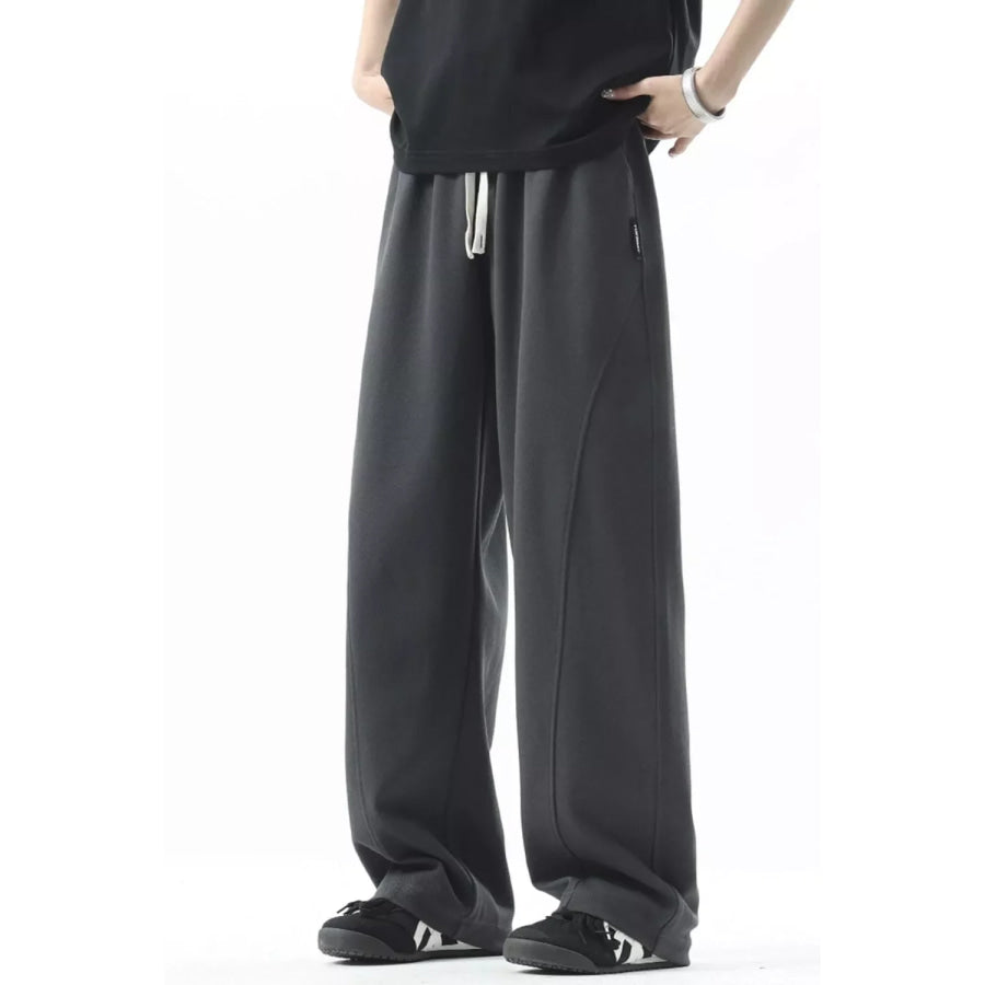 Men’s Plus Size Casual Loose Fit Sweatpants Dark Gray / M Apparel and Accessories