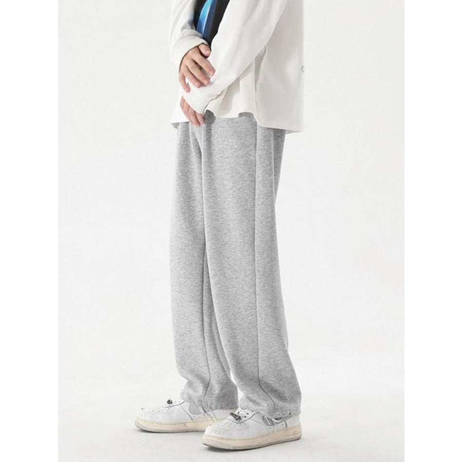 Men’s Plus Size Casual Loose-Fit Sweatpants Gray / M Apparel and Accessories