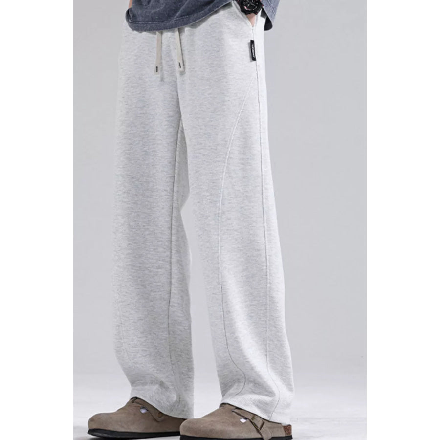 Men’s Plus Size Casual Loose Fit Sweatpants Light Gray / M Apparel and Accessories
