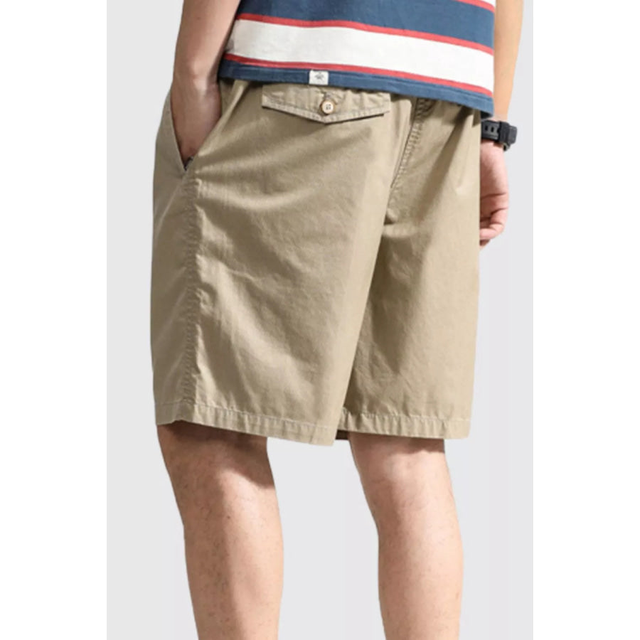 Men’s Plus Size Casual Pocketed Shorts Apparel and Accessories
