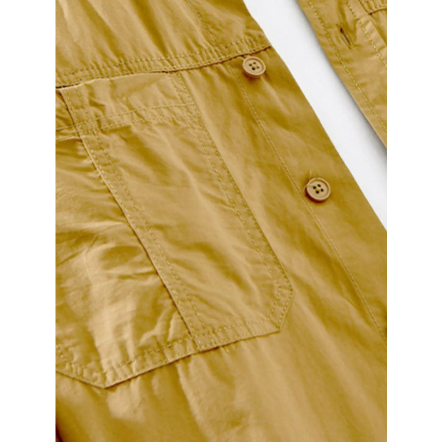 Men’s Plus Size Casual Short Sleeve Button-Down Shirt Apparel and Accessories