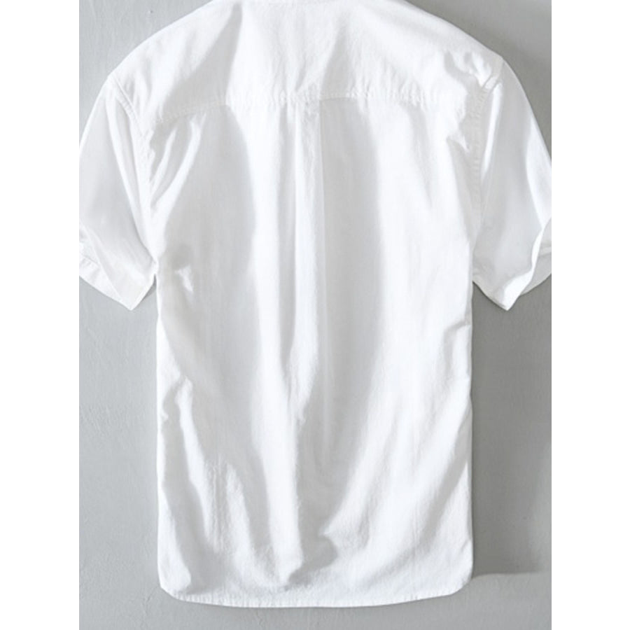 Men’s Plus Size Casual Short Sleeve Shirt Apparel and Accessories