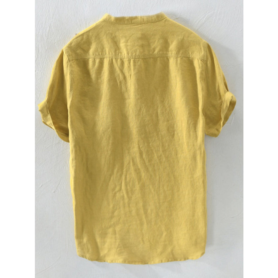 Men’s Plus Size Casual Short Sleeve Shirt Apparel and Accessories