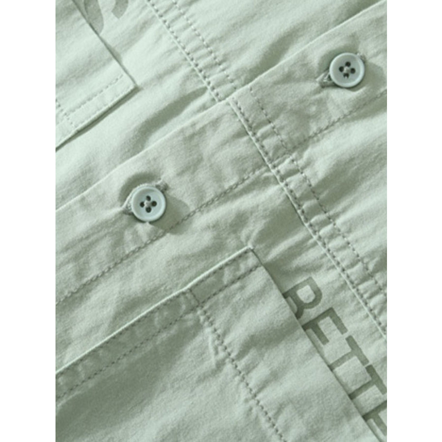 Men’s Plus Size Casual Short Sleeve Shirt Apparel and Accessories