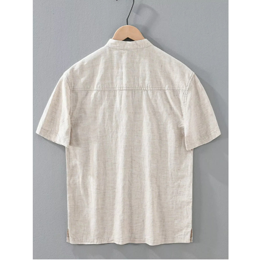 Men’s Plus Size Casual Short Sleeve Shirt Apparel and Accessories